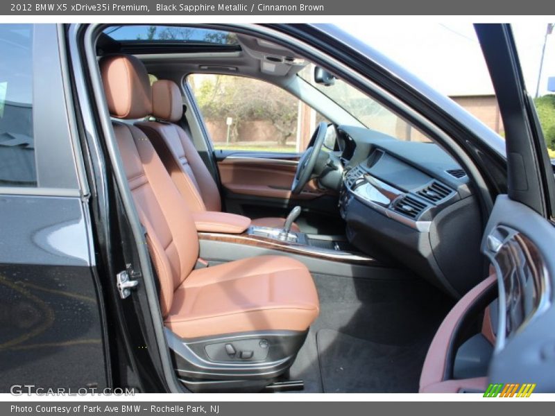 Black Sapphire Metallic / Cinnamon Brown 2012 BMW X5 xDrive35i Premium