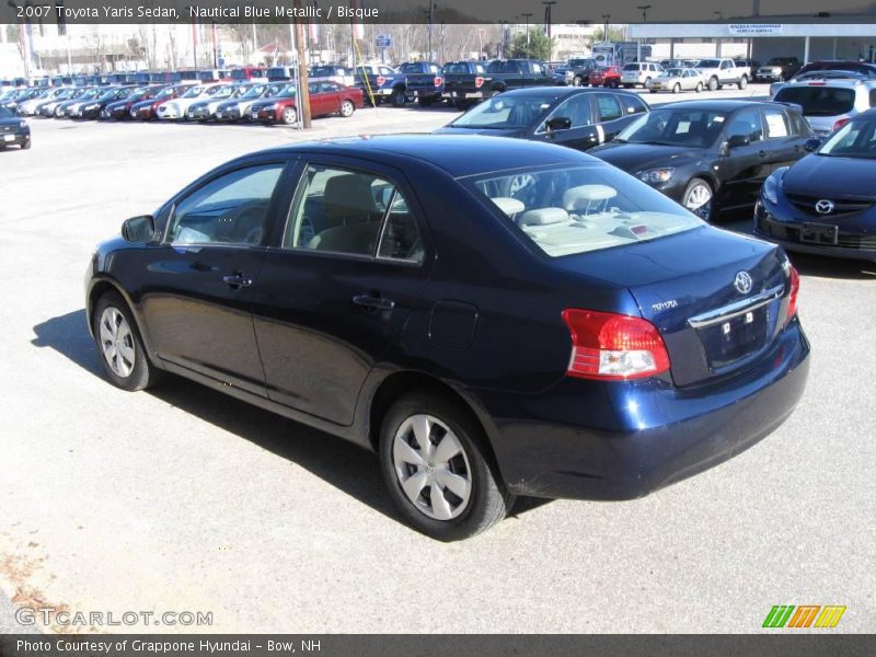 Nautical Blue Metallic / Bisque 2007 Toyota Yaris Sedan