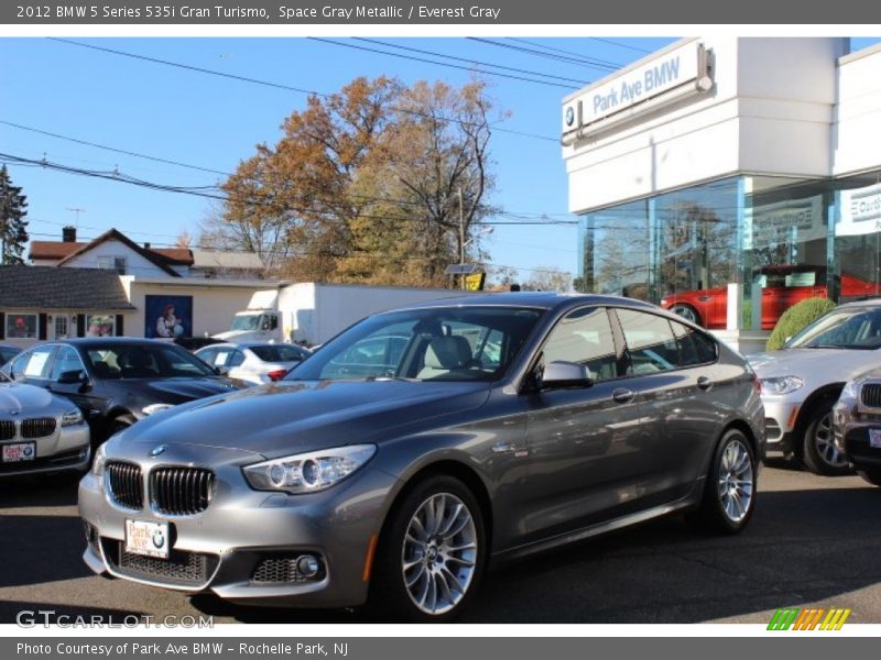 Space Gray Metallic / Everest Gray 2012 BMW 5 Series 535i Gran Turismo