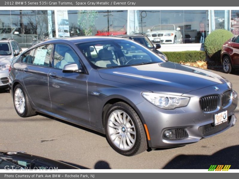 Space Gray Metallic / Everest Gray 2012 BMW 5 Series 535i Gran Turismo