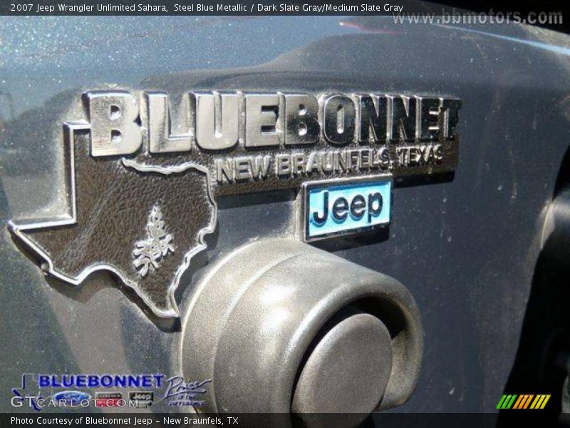 Steel Blue Metallic / Dark Slate Gray/Medium Slate Gray 2007 Jeep Wrangler Unlimited Sahara
