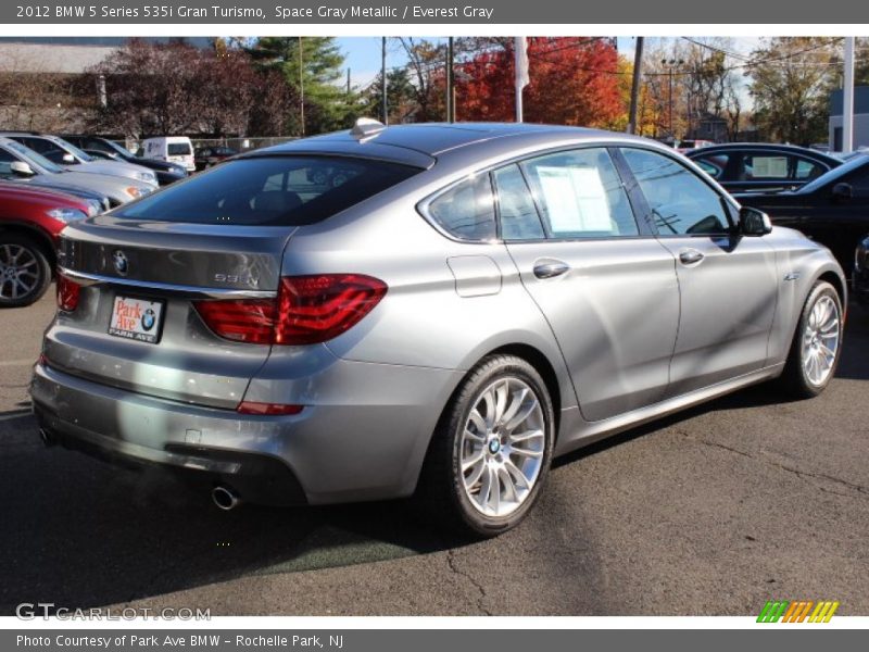 Space Gray Metallic / Everest Gray 2012 BMW 5 Series 535i Gran Turismo