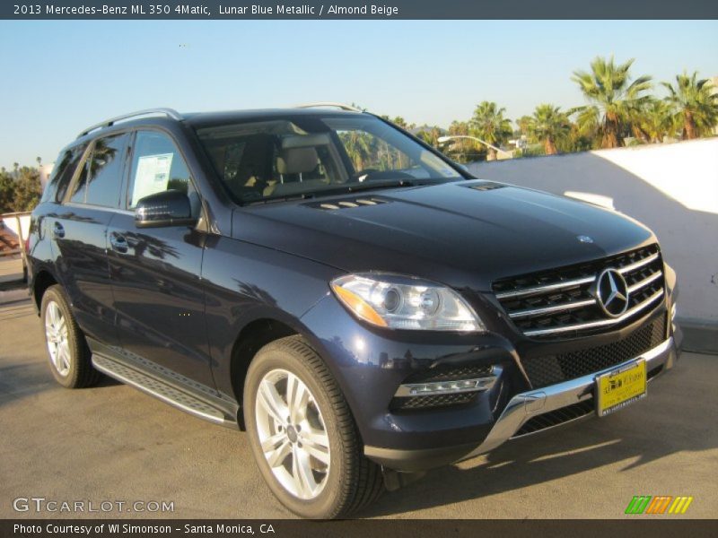 Lunar Blue Metallic / Almond Beige 2013 Mercedes-Benz ML 350 4Matic