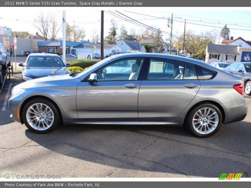 Space Gray Metallic / Everest Gray 2012 BMW 5 Series 535i Gran Turismo