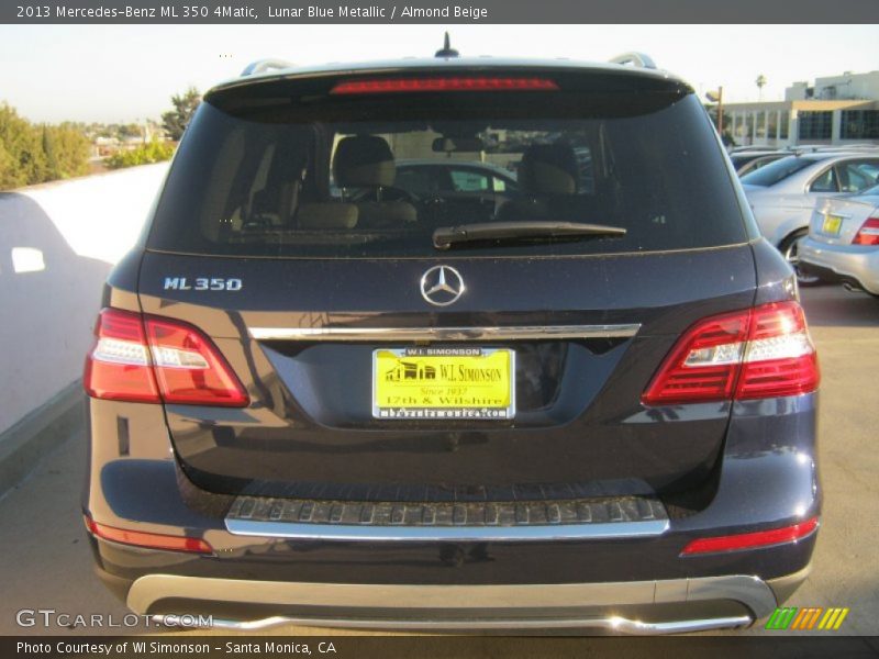 Lunar Blue Metallic / Almond Beige 2013 Mercedes-Benz ML 350 4Matic