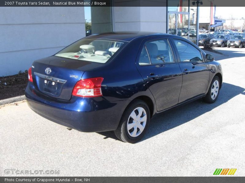 Nautical Blue Metallic / Bisque 2007 Toyota Yaris Sedan