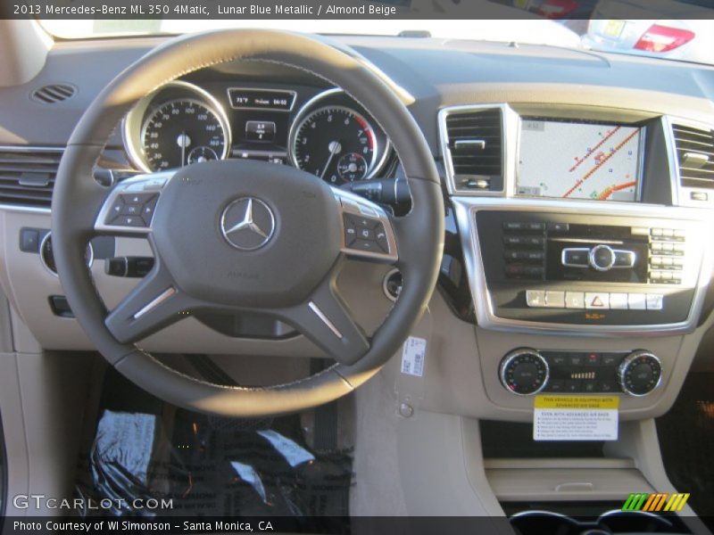 Lunar Blue Metallic / Almond Beige 2013 Mercedes-Benz ML 350 4Matic