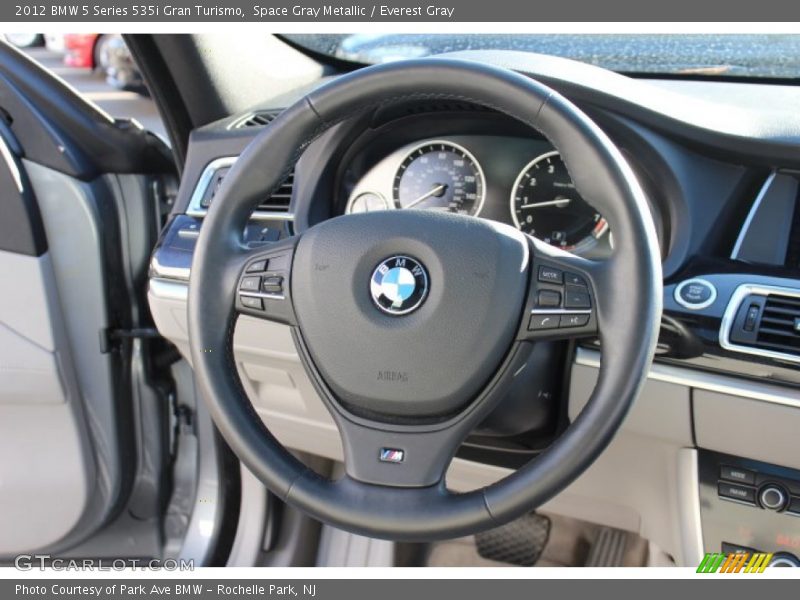 Space Gray Metallic / Everest Gray 2012 BMW 5 Series 535i Gran Turismo