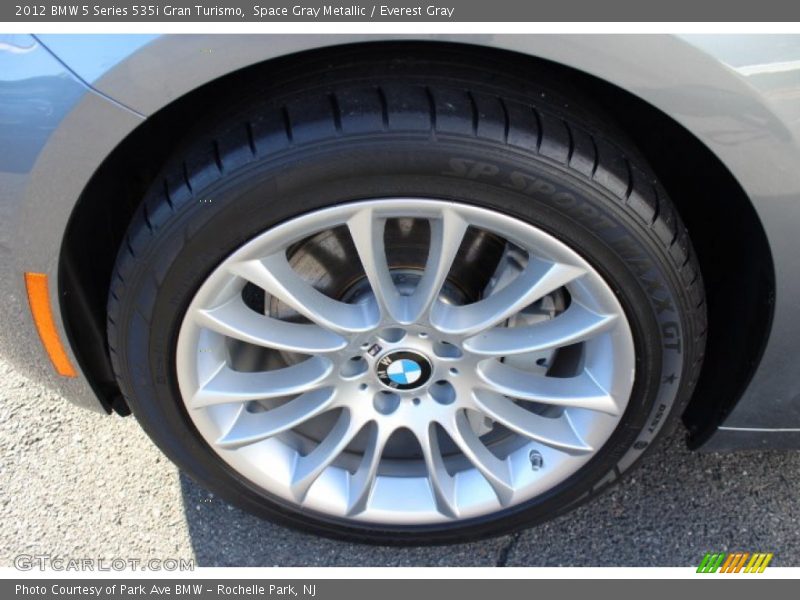 Space Gray Metallic / Everest Gray 2012 BMW 5 Series 535i Gran Turismo