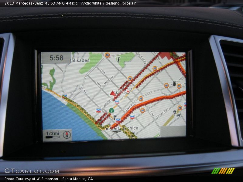 Navigation of 2013 ML 63 AMG 4Matic