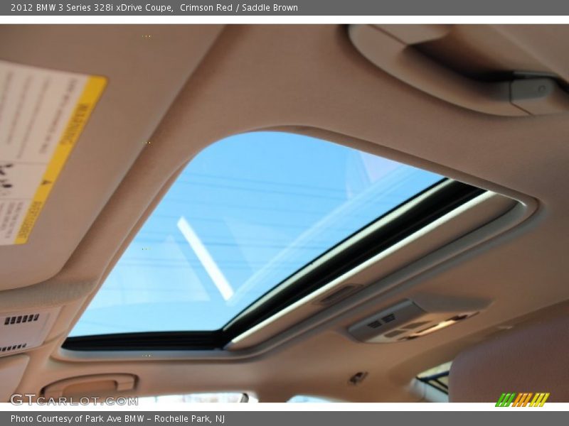 Crimson Red / Saddle Brown 2012 BMW 3 Series 328i xDrive Coupe