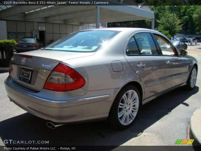 Pewter Metallic / Cashmere 2008 Mercedes-Benz E 350 4Matic Sedan