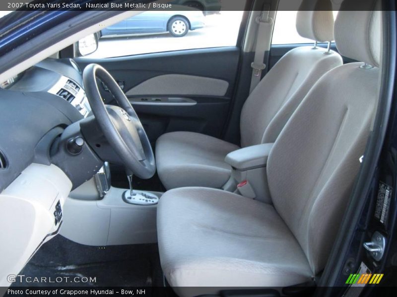 Nautical Blue Metallic / Bisque 2007 Toyota Yaris Sedan