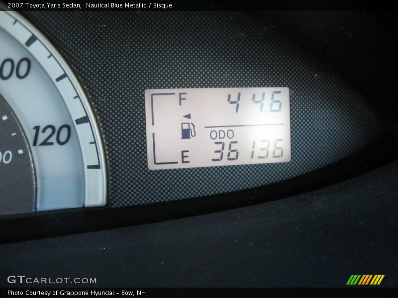 Nautical Blue Metallic / Bisque 2007 Toyota Yaris Sedan