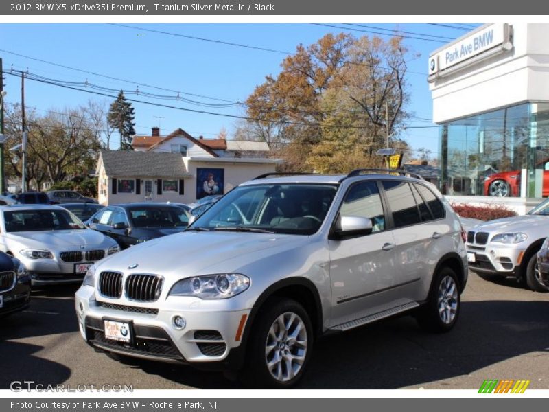 Titanium Silver Metallic / Black 2012 BMW X5 xDrive35i Premium