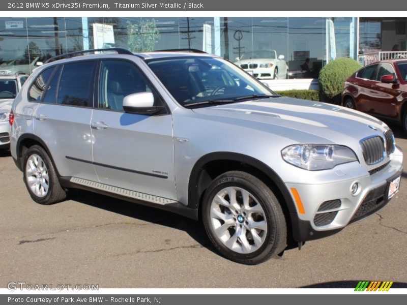 Titanium Silver Metallic / Black 2012 BMW X5 xDrive35i Premium