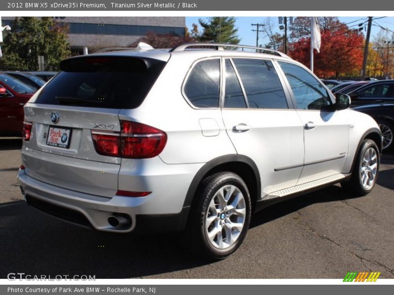 Titanium Silver Metallic / Black 2012 BMW X5 xDrive35i Premium