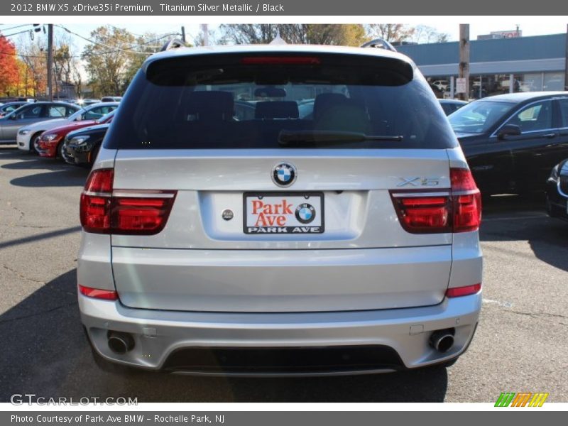 Titanium Silver Metallic / Black 2012 BMW X5 xDrive35i Premium