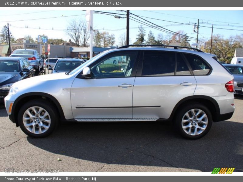 Titanium Silver Metallic / Black 2012 BMW X5 xDrive35i Premium