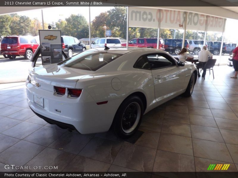 Summit White / Black 2013 Chevrolet Camaro LS Coupe