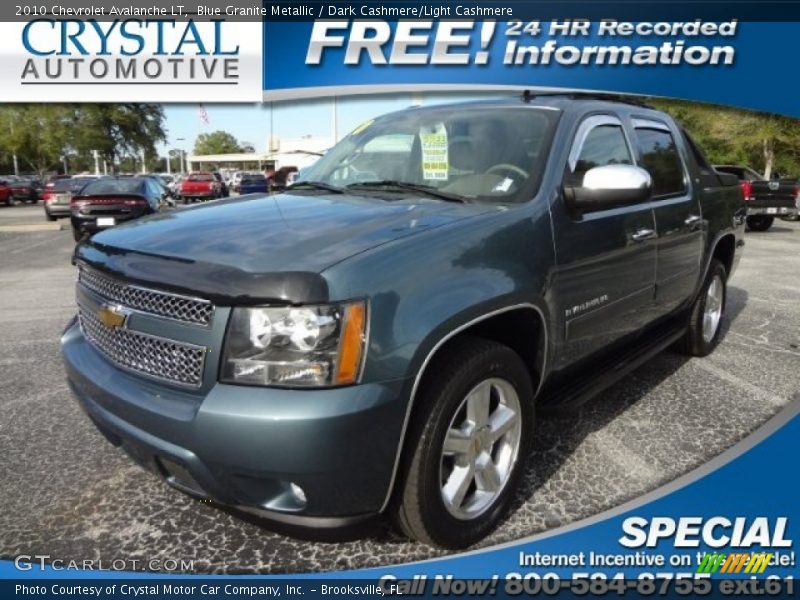 Blue Granite Metallic / Dark Cashmere/Light Cashmere 2010 Chevrolet Avalanche LT
