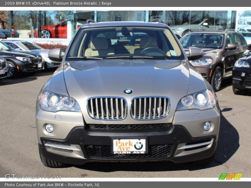 Platinum Bronze Metallic / Beige 2009 BMW X5 xDrive48i
