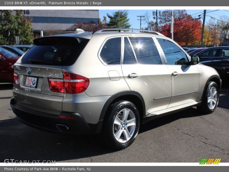 Platinum Bronze Metallic / Beige 2009 BMW X5 xDrive48i