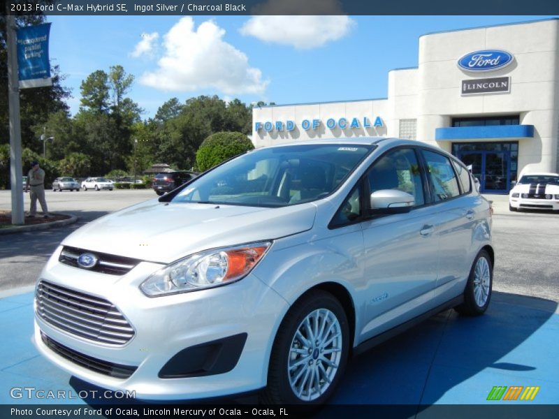 Ingot Silver / Charcoal Black 2013 Ford C-Max Hybrid SE