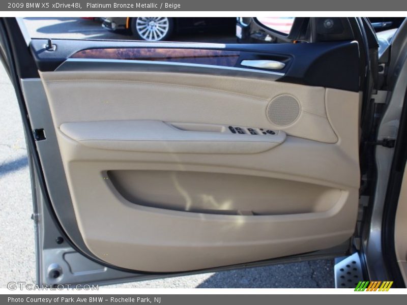 Platinum Bronze Metallic / Beige 2009 BMW X5 xDrive48i