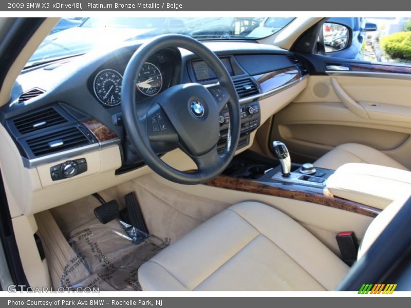 Platinum Bronze Metallic / Beige 2009 BMW X5 xDrive48i