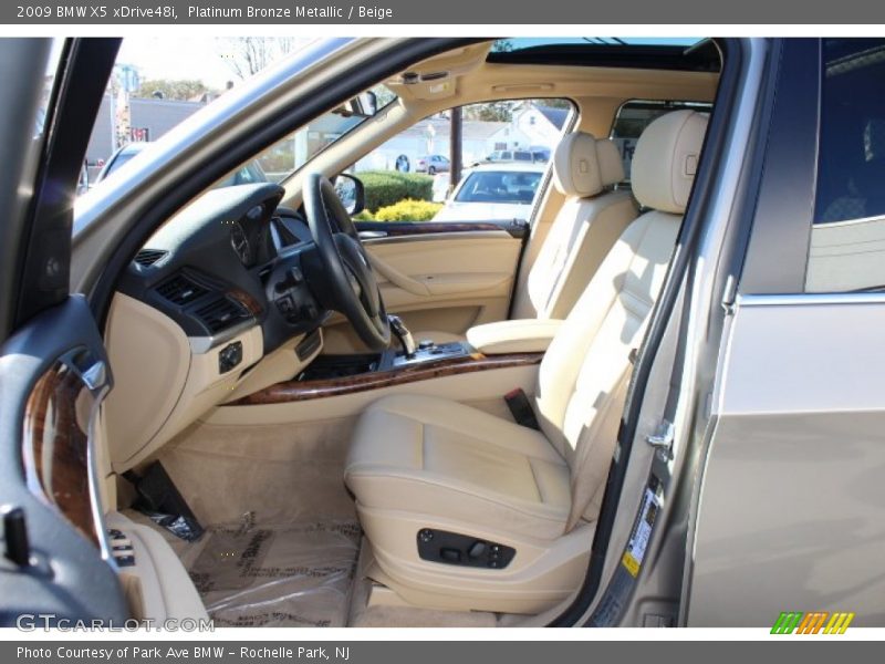 Platinum Bronze Metallic / Beige 2009 BMW X5 xDrive48i