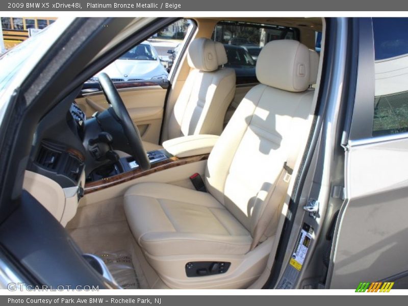 Platinum Bronze Metallic / Beige 2009 BMW X5 xDrive48i