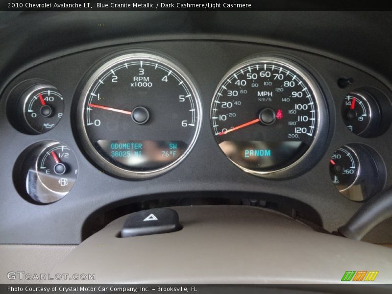 Blue Granite Metallic / Dark Cashmere/Light Cashmere 2010 Chevrolet Avalanche LT