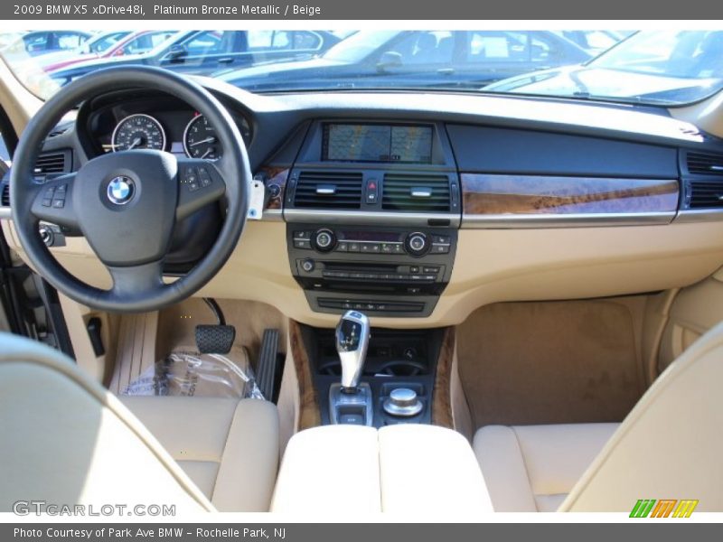 Platinum Bronze Metallic / Beige 2009 BMW X5 xDrive48i
