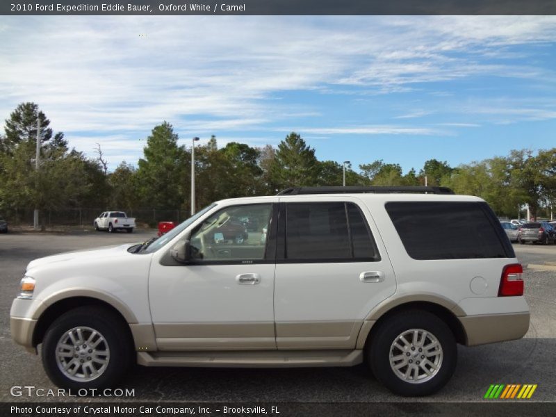 Oxford White / Camel 2010 Ford Expedition Eddie Bauer
