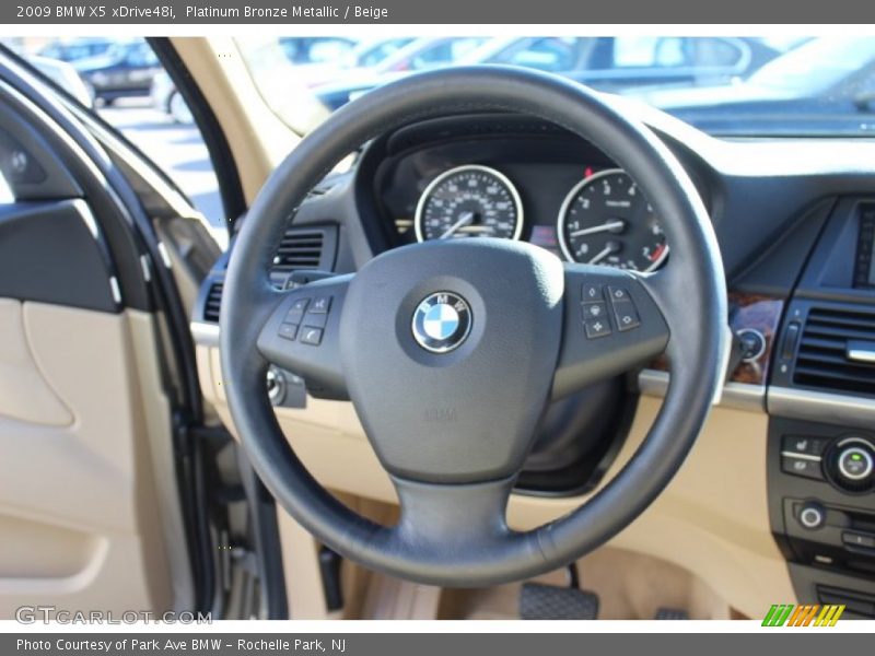Platinum Bronze Metallic / Beige 2009 BMW X5 xDrive48i