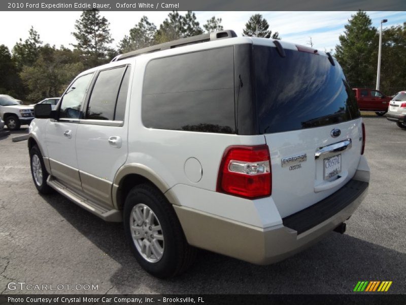 Oxford White / Camel 2010 Ford Expedition Eddie Bauer