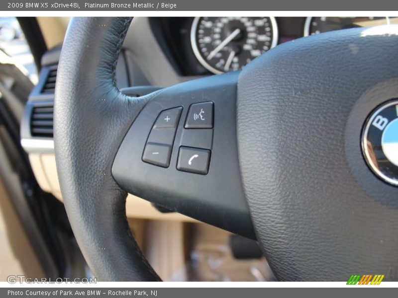 Platinum Bronze Metallic / Beige 2009 BMW X5 xDrive48i