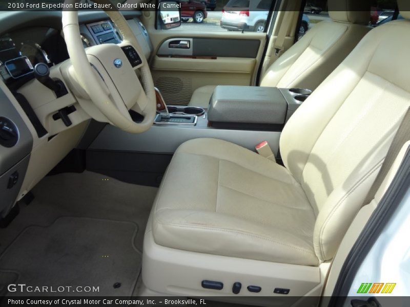 Oxford White / Camel 2010 Ford Expedition Eddie Bauer