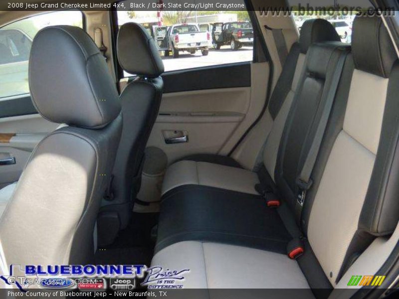 Black / Dark Slate Gray/Light Graystone 2008 Jeep Grand Cherokee Limited 4x4
