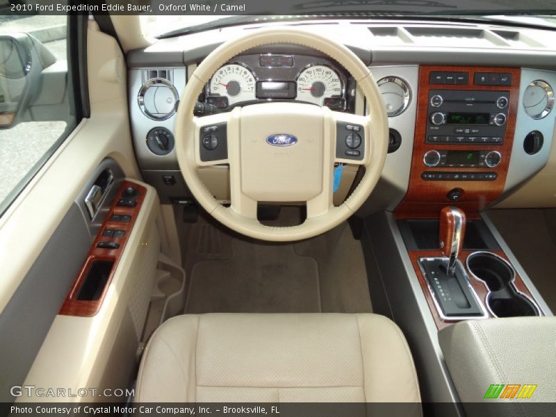 Oxford White / Camel 2010 Ford Expedition Eddie Bauer