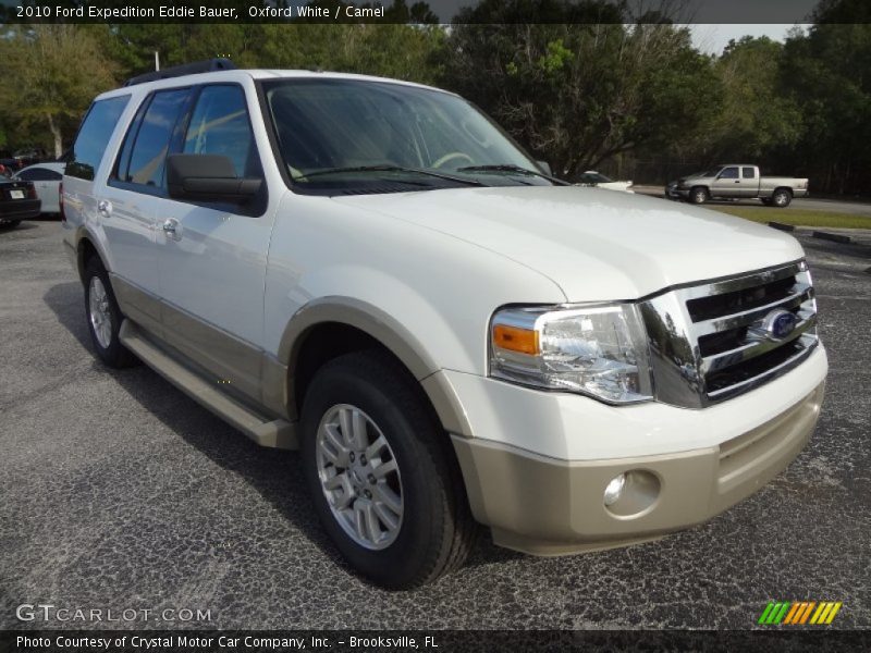 Oxford White / Camel 2010 Ford Expedition Eddie Bauer