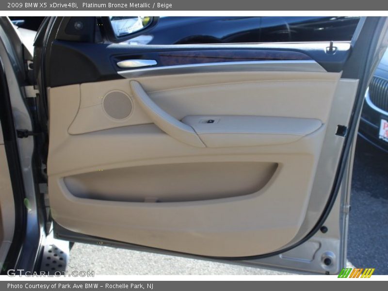 Platinum Bronze Metallic / Beige 2009 BMW X5 xDrive48i