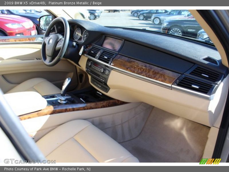 Platinum Bronze Metallic / Beige 2009 BMW X5 xDrive48i