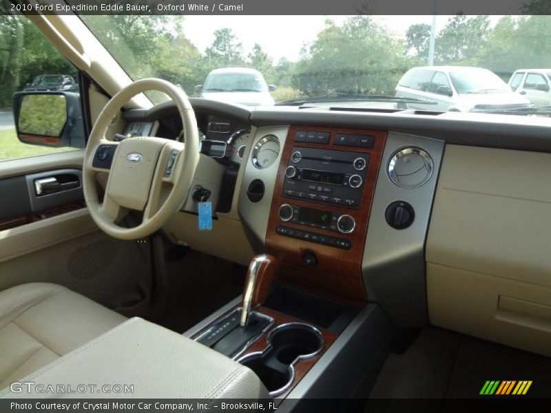 Oxford White / Camel 2010 Ford Expedition Eddie Bauer