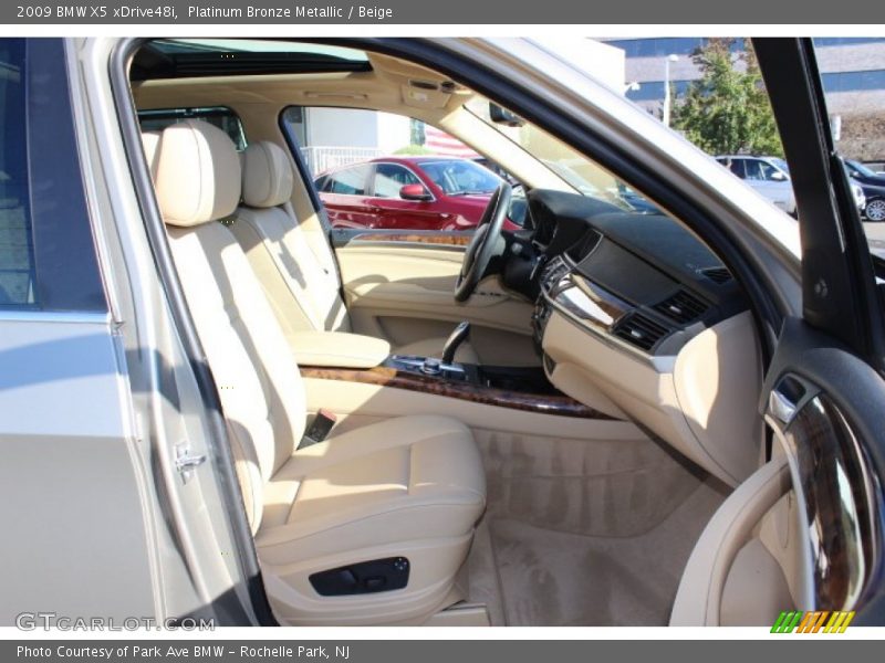Platinum Bronze Metallic / Beige 2009 BMW X5 xDrive48i