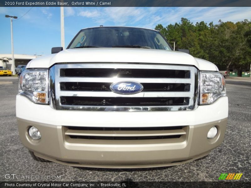 Oxford White / Camel 2010 Ford Expedition Eddie Bauer