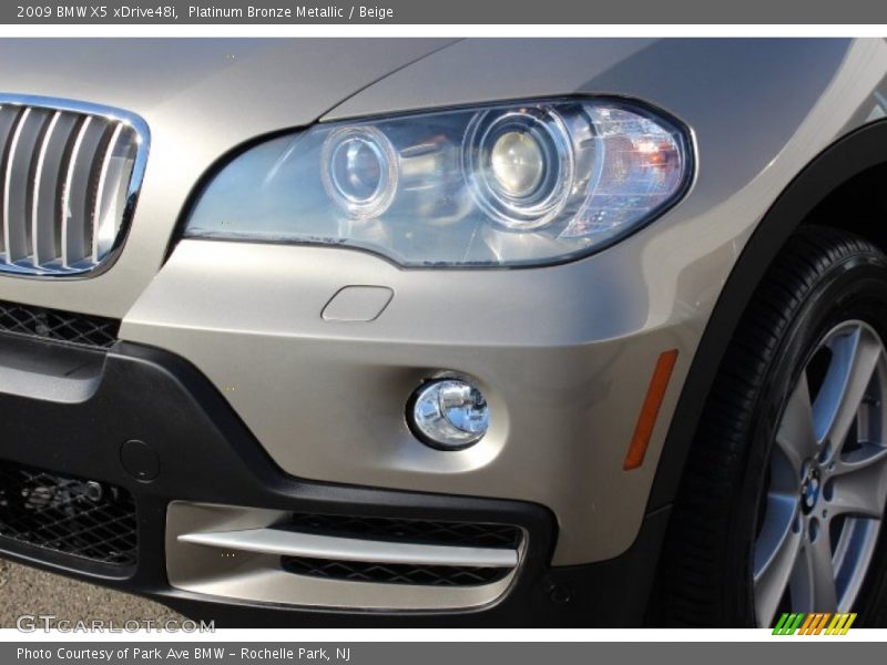 Platinum Bronze Metallic / Beige 2009 BMW X5 xDrive48i