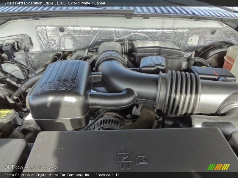 Oxford White / Camel 2010 Ford Expedition Eddie Bauer