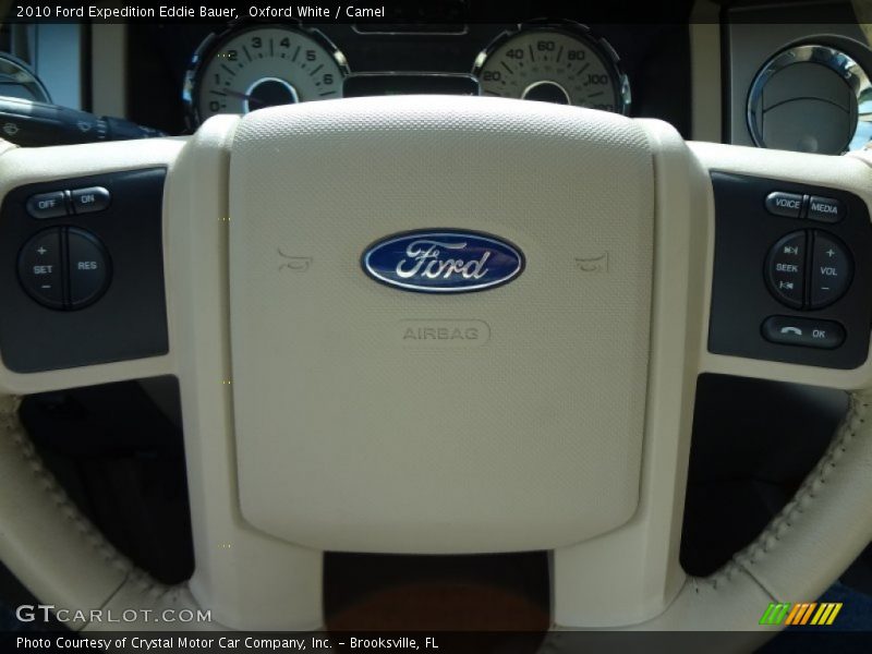 Oxford White / Camel 2010 Ford Expedition Eddie Bauer